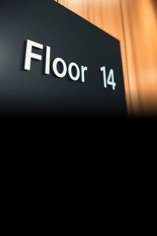 Banner ป้ายบอกชั้นในอาคาร 2