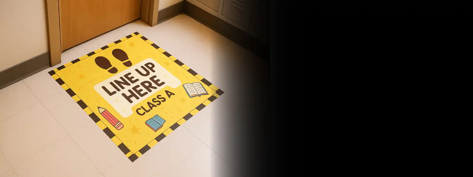 Banner สติ๊กเกอร์ติดพื้น