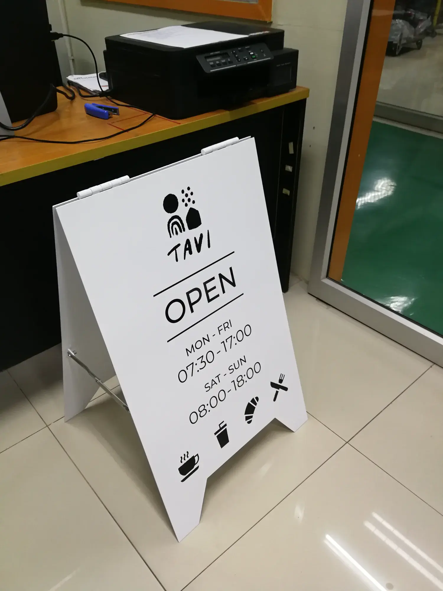ป้ายร้านกาแฟ หรือ ร้านขนม (Cafe Sign) 02
